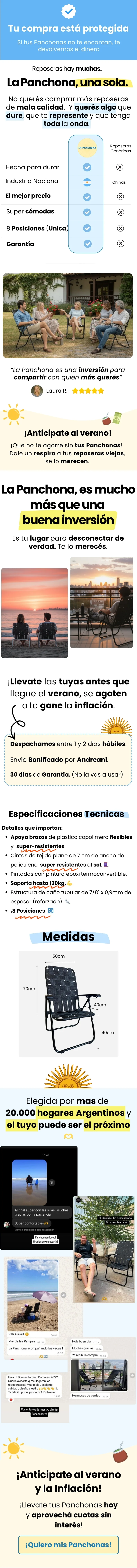 Especificaciones La Panchona